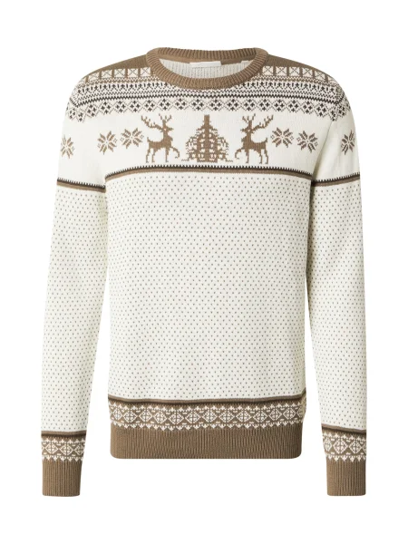 Lindbergh Pulover ecru / deschis maro