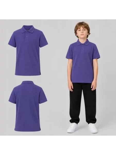 KOSZULKA POLO CHŁOPIĘCA 4F T-SHIRT SPORTOWY niebieska