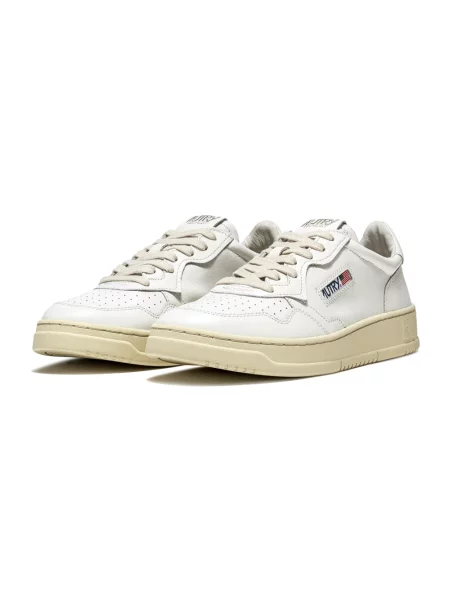 Sneakers Autry Medalist Low Man Leat/ Leat Wht/ Wht EUR 41 białe