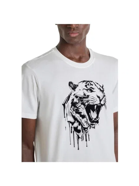 ANTONY MORATO Tricou crem / gri deschis / negru alb
