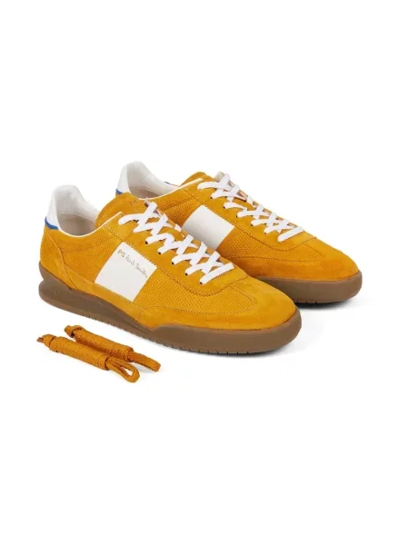 Sneakersy Ps By Paul Smith sznurowane zamszowe żółte