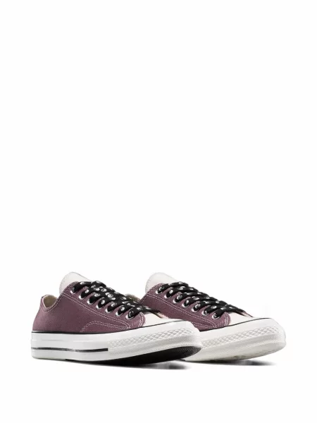 Decupat hanorac cu fermoar Converse clasic cu tepi albastru