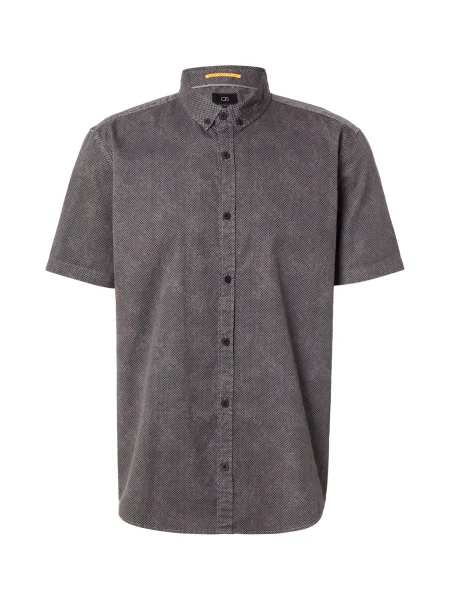 QS Košeľa farby bahna čierna