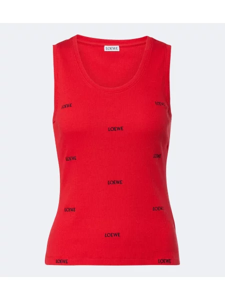 Top Loewe tricotate cu autograf roșu