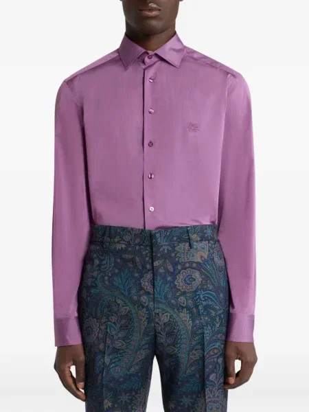 Cămașă Etro cu broderie violet