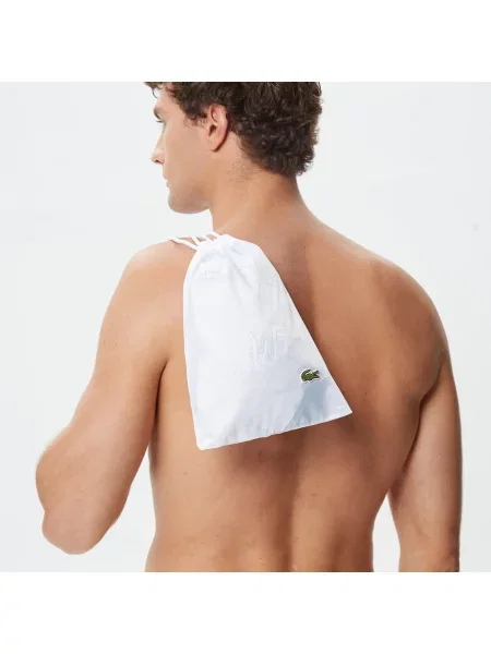 Lacoste Szorty Kąpielowe Heritage Z Blokadą Koloru granatowe