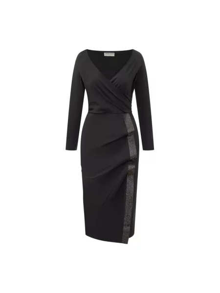 Sukienka midi Chiara Boni do kolan garniturowa czarna