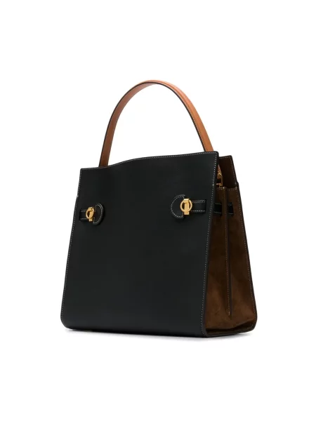 Torebka skórzana Tory Burch skórzana czarna