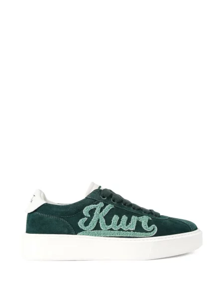Sneakerși Kurt Geiger London cu șireturi din dantelă verde