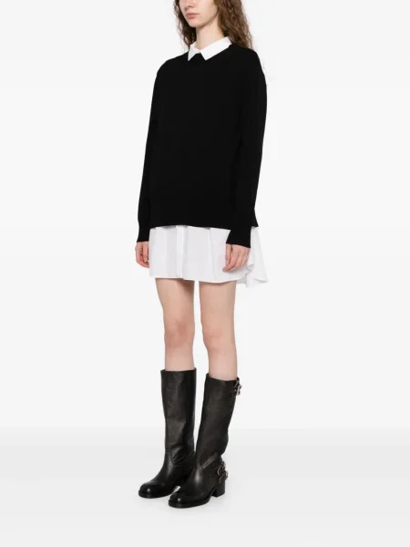 Rochie tip cămașă Sacai clasică alb