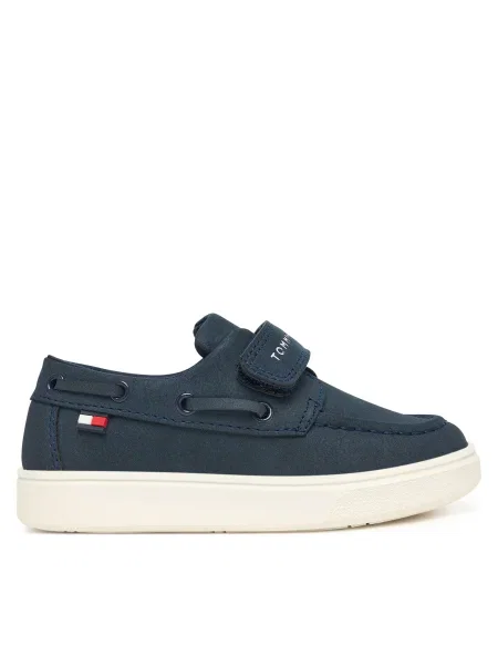Poltopánky Tommy Hilfiger Low Cut Velcro M Tmavomodrá modrá