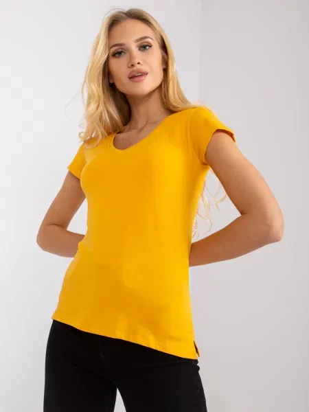 Tricou Fashionhunters portocaliu
