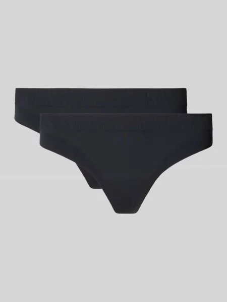 Stringi z logo w zestaw 2 szt. Puma czarne