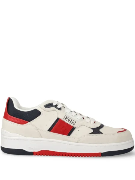 Kožené kalhoty Polo Ralph Lauren modré