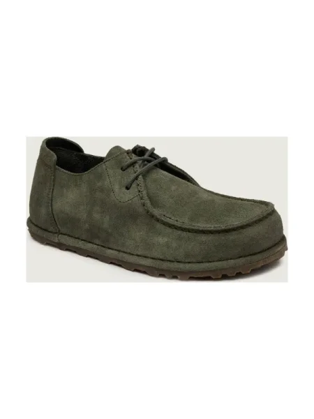 Birkenstock Pantofi Utti | piele întoarsă verde