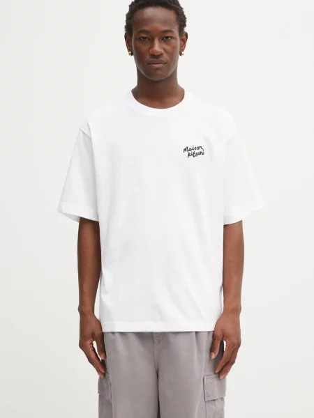 Maison Kitsuné tricou din Maison Kitsune Handwriting Embroidery