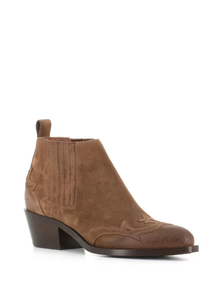 Botine Sartore din piele de căprioară