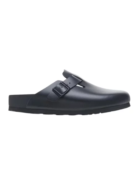 Klapki Birkenstock skórzane czarne