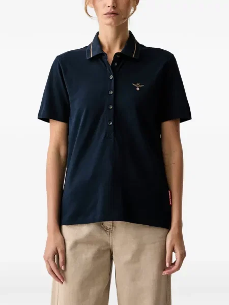 Tricou polo Aeronautica Militare cu autograf albastru