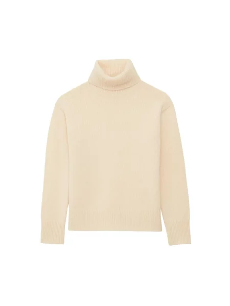 Sweter wełniany Ines De La Fressange Paris wełniany beżowy