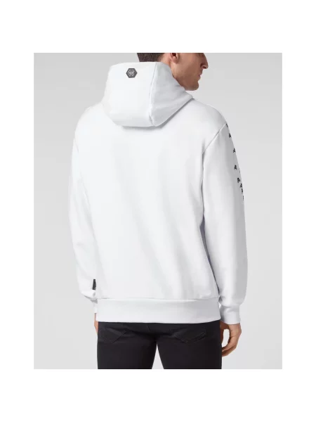 Bluza z kapturem Philipp Plein z kapturem biała