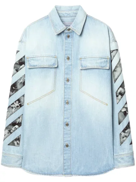 Риза Off-white бяло