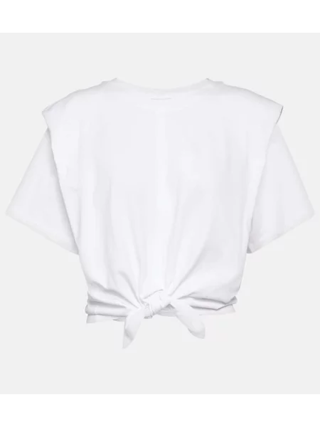 Tricou Isabel Marant din jerseu alb