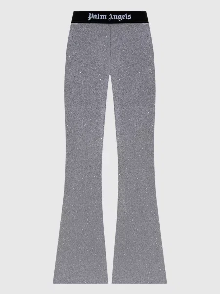 Штани кльош Soiree в паєтки Palm Angels S сірі