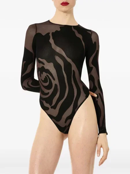 Body Wolford tricotate negru
