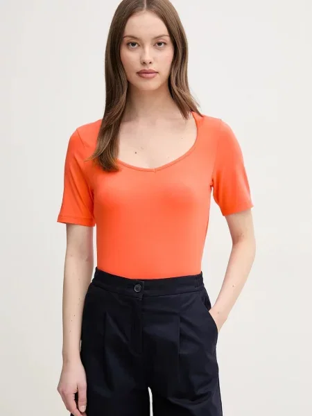 Тениска United Colors of Benetton дамска оранжево