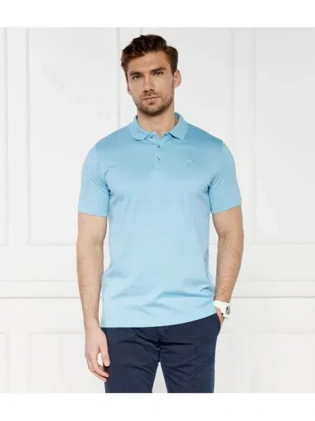 Tricou polo Karl Lagerfeld albastru