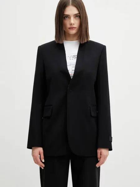 Maison Margiela Bunda s prímesou vlny čierna