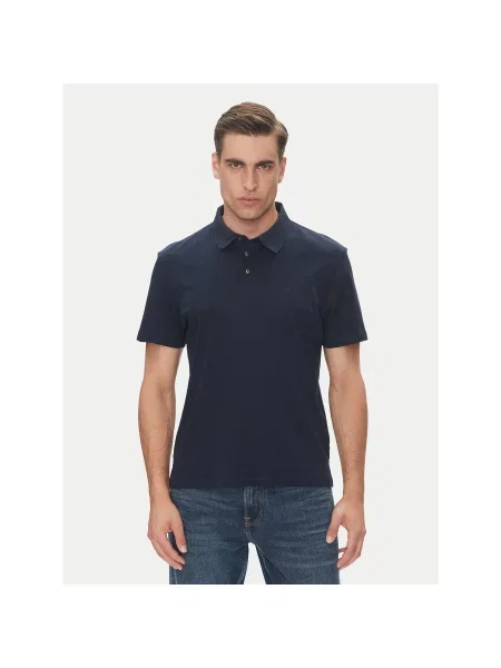 Calvin Klein Polo Supima Σκούρο Regular Fit μπλε