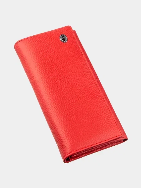 ST Leather Accessories Гаманець Шкіра червоний