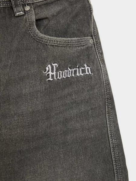 Hoodrich Spodnie Onyx Wide Leg Jeans szare