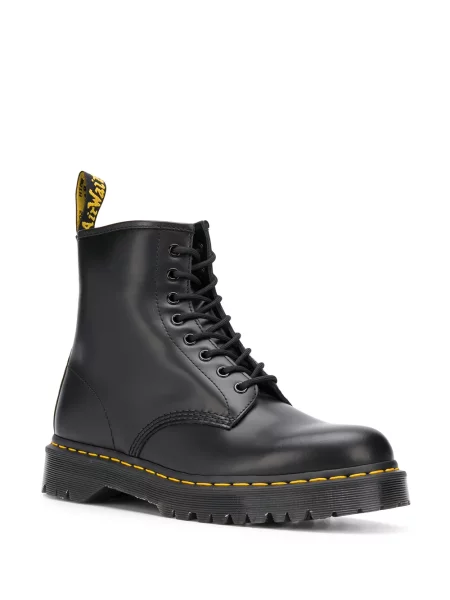 Iš natūralios odos auliniai batai Dr. Martens juoda