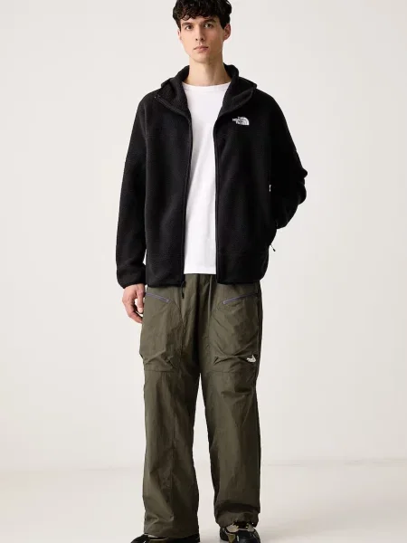The North Face mikina na pánska flísová NSE čierna