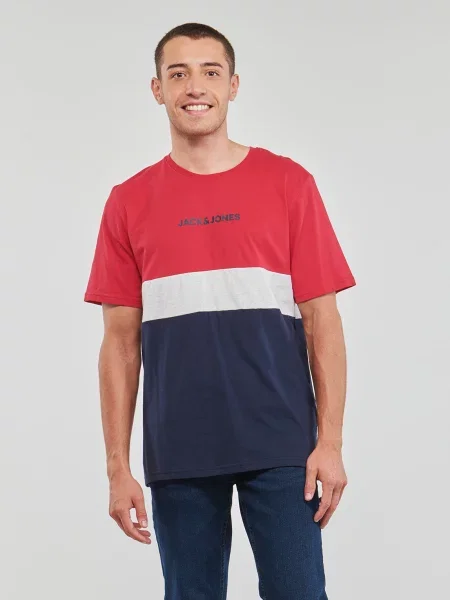 Majica Jack & Jones s melange uzorkom bijela