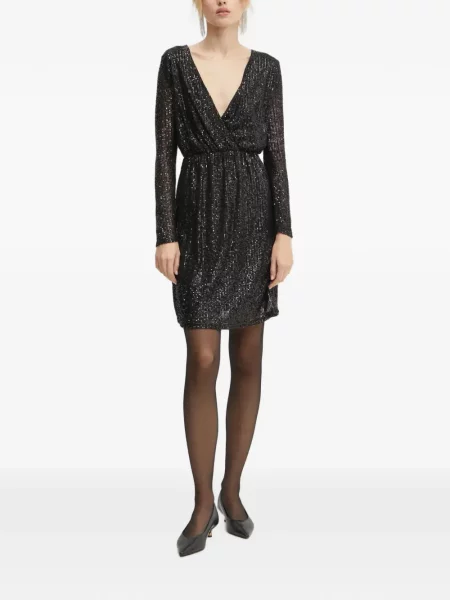 Rochie mini Morgan cu paiete plic negru