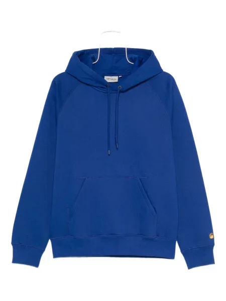 Hanorac cu glugă Carhartt Wip cu broderie albastru