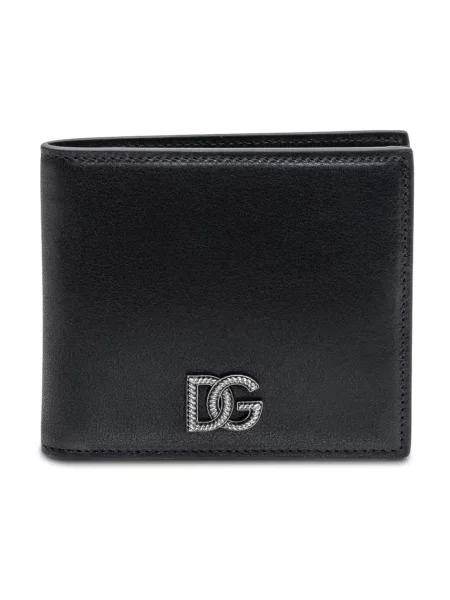 Portfel Dolce And Gabbana skórzany czarny