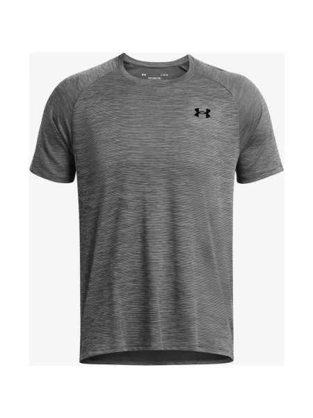 Koszulka Under Armour Tech Textured krótki rękaw brązowoszara S brązowa