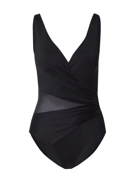 Hunkemöller Costum de baie modelator Shell Mesh' negru