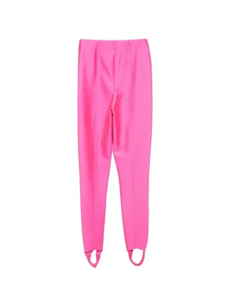 Pantaloni Good American din jerseu roz