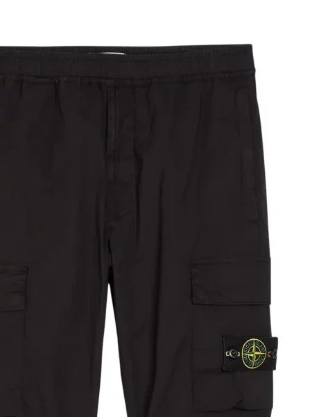 Cargo stiliaus kelnės Stone Island ruoželis akmenys juoda