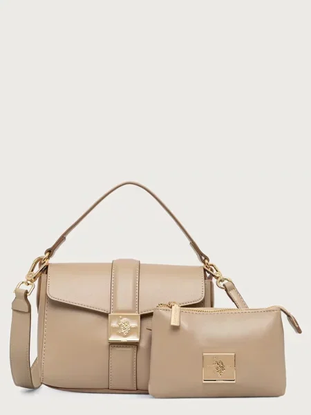U.S. Polo Assn. geantă crossbody pentru femei MARGARET bej