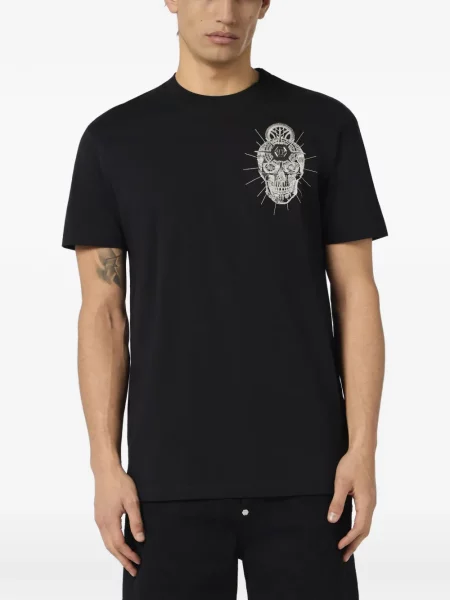 Μπλούζα Philipp Plein με κέντημα μαύρο