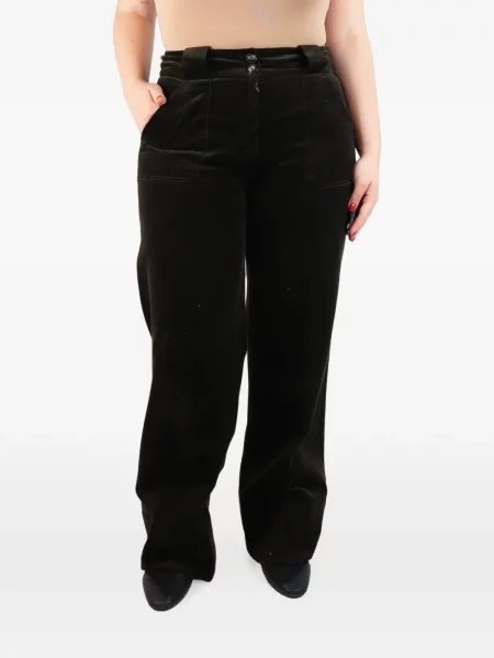 Pantaloni Me+em de catifea cord verde