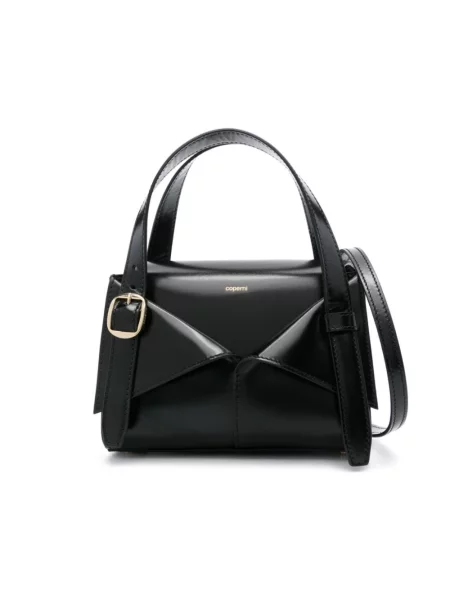 Mała mały torebka skórzana Coperni skórzana czarna