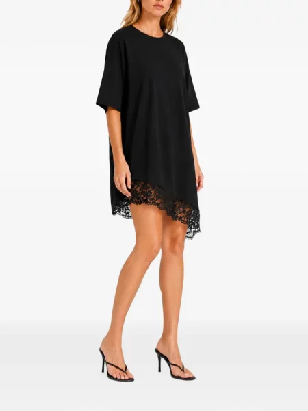 Rochie mini Hamza din dantelă negru